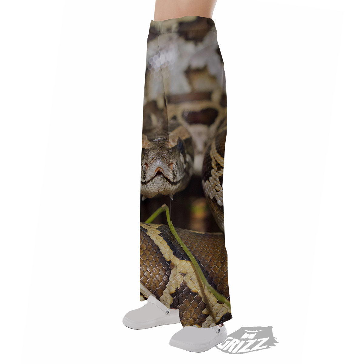 Snake Python Print Pajama Pants-grizzshop