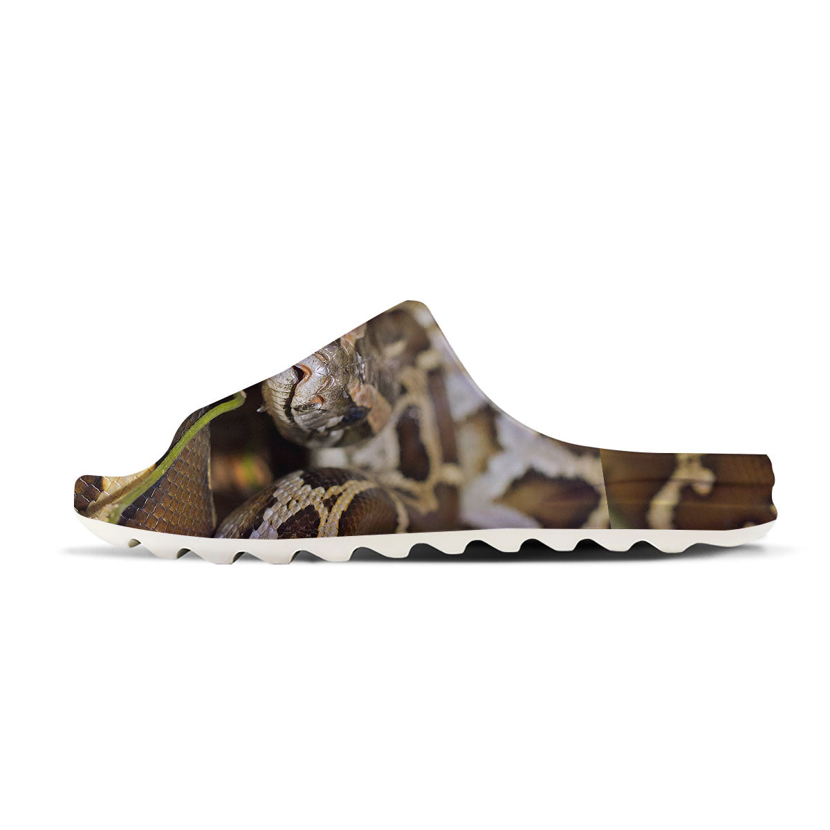 Snake Python Print Sandals-grizzshop