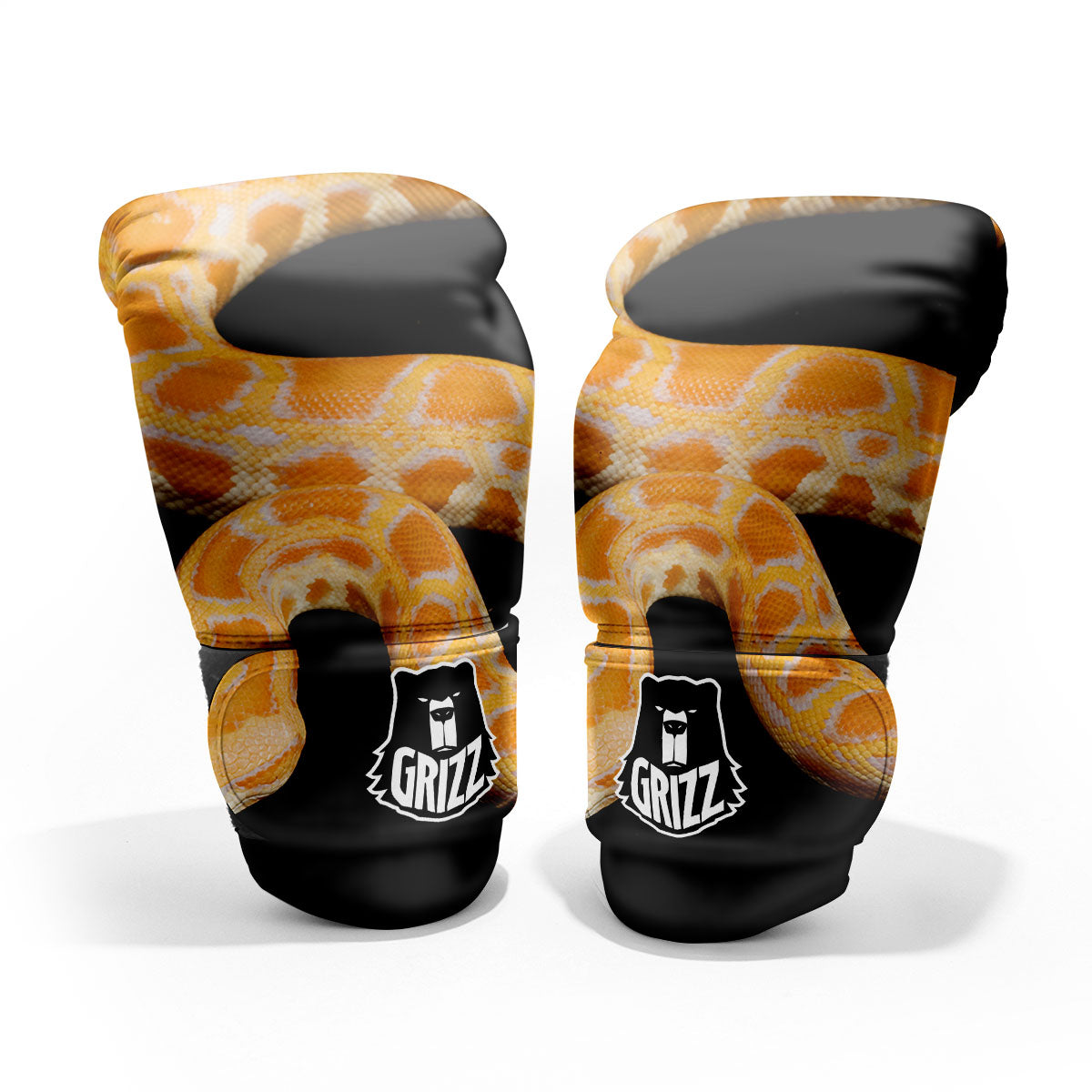 Snake Python Yellow Print Pro Boxing Glove