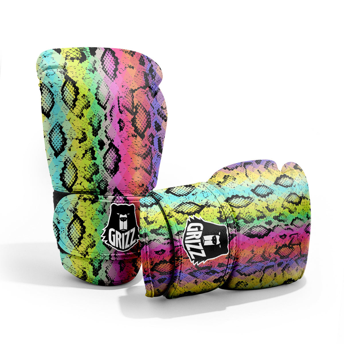 Snake Skin Psychedelic Print Pro Boxing Glove