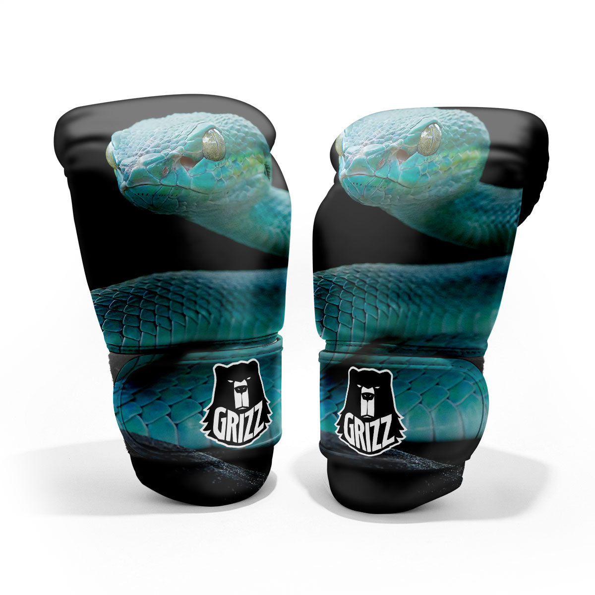 Snake Turquoise Print Pro Boxing Glove