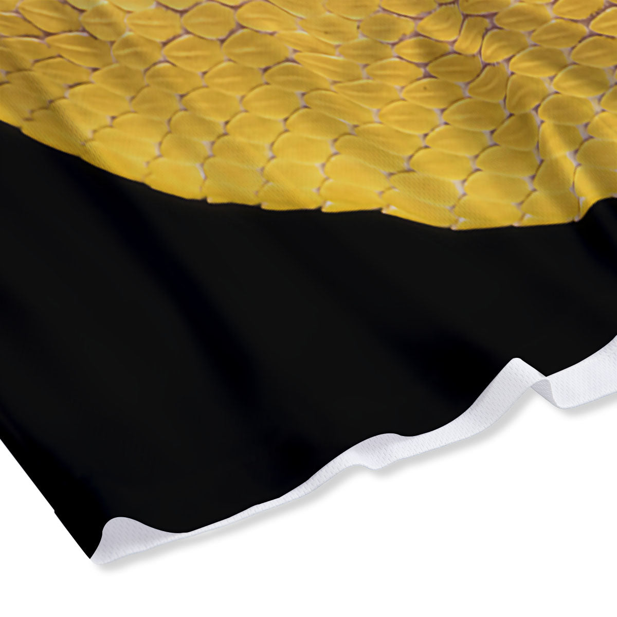 Snake Yellow Print Mesh Shorts