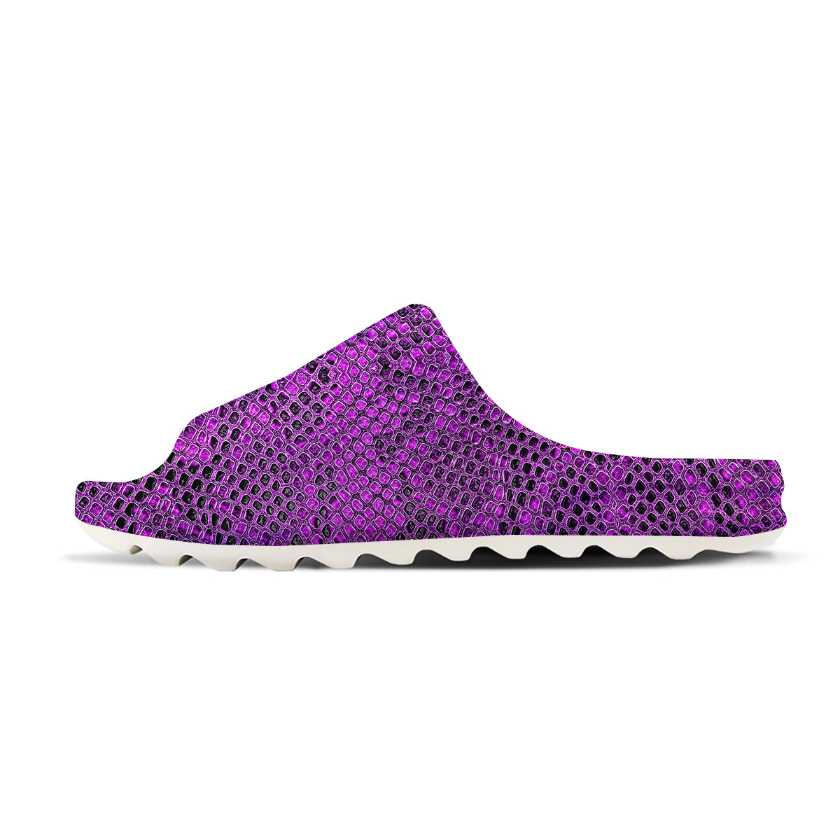 Snake Skin Purple Print Sandals-grizzshop