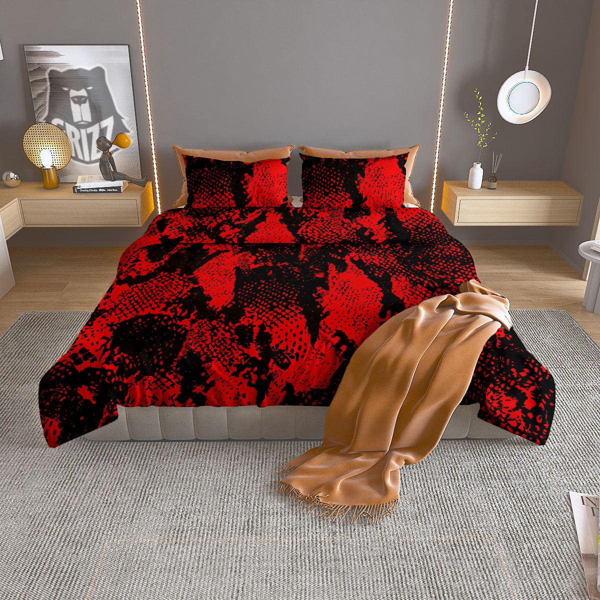 Spiritual Swadhisthana Chakra Print Duvet Cover Bedding Set