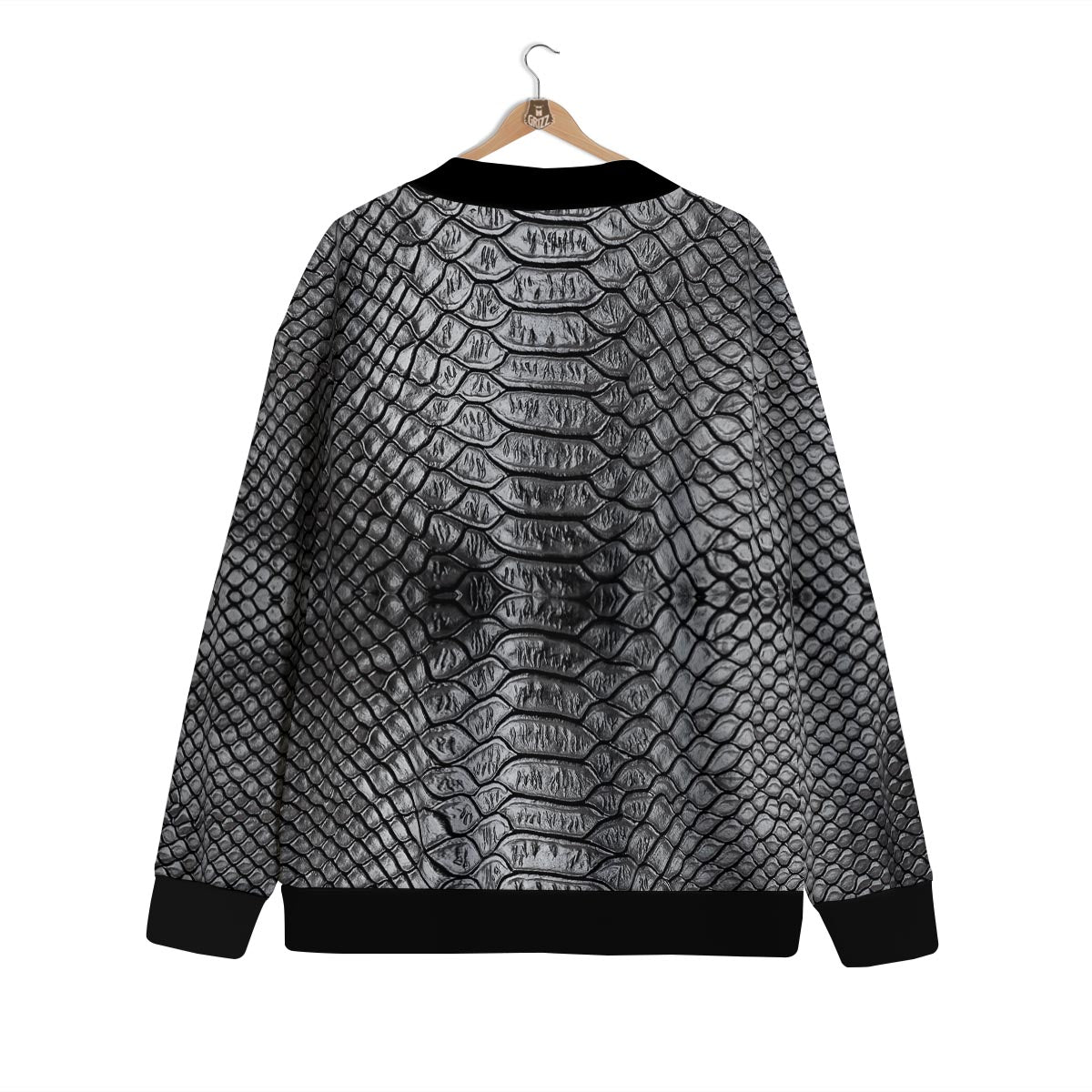 Snakeskin Black And Tan Print Pattern Cardigan-grizzshop