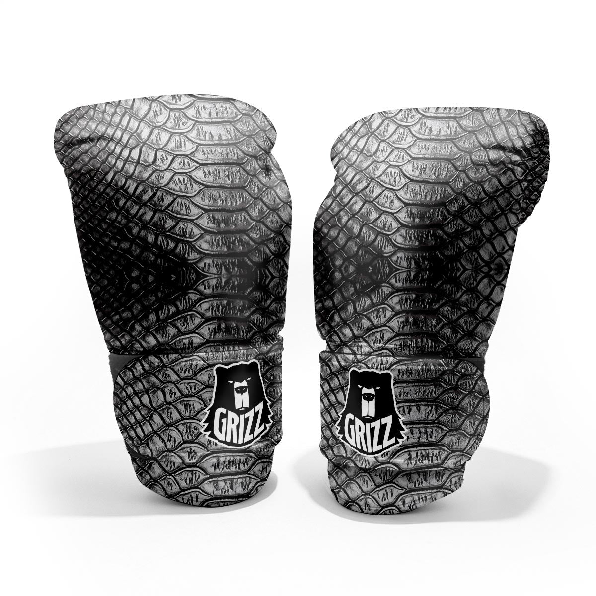 Snakeskin Black And Tan Print Pattern Pro Boxing Glove
