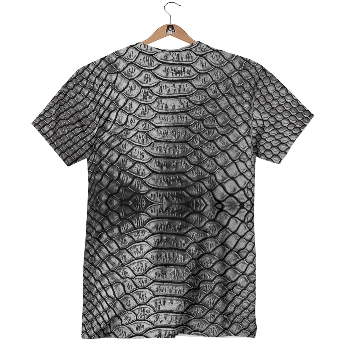 Snakeskin Black And Tan Print Pattern T-Shirt-grizzshop