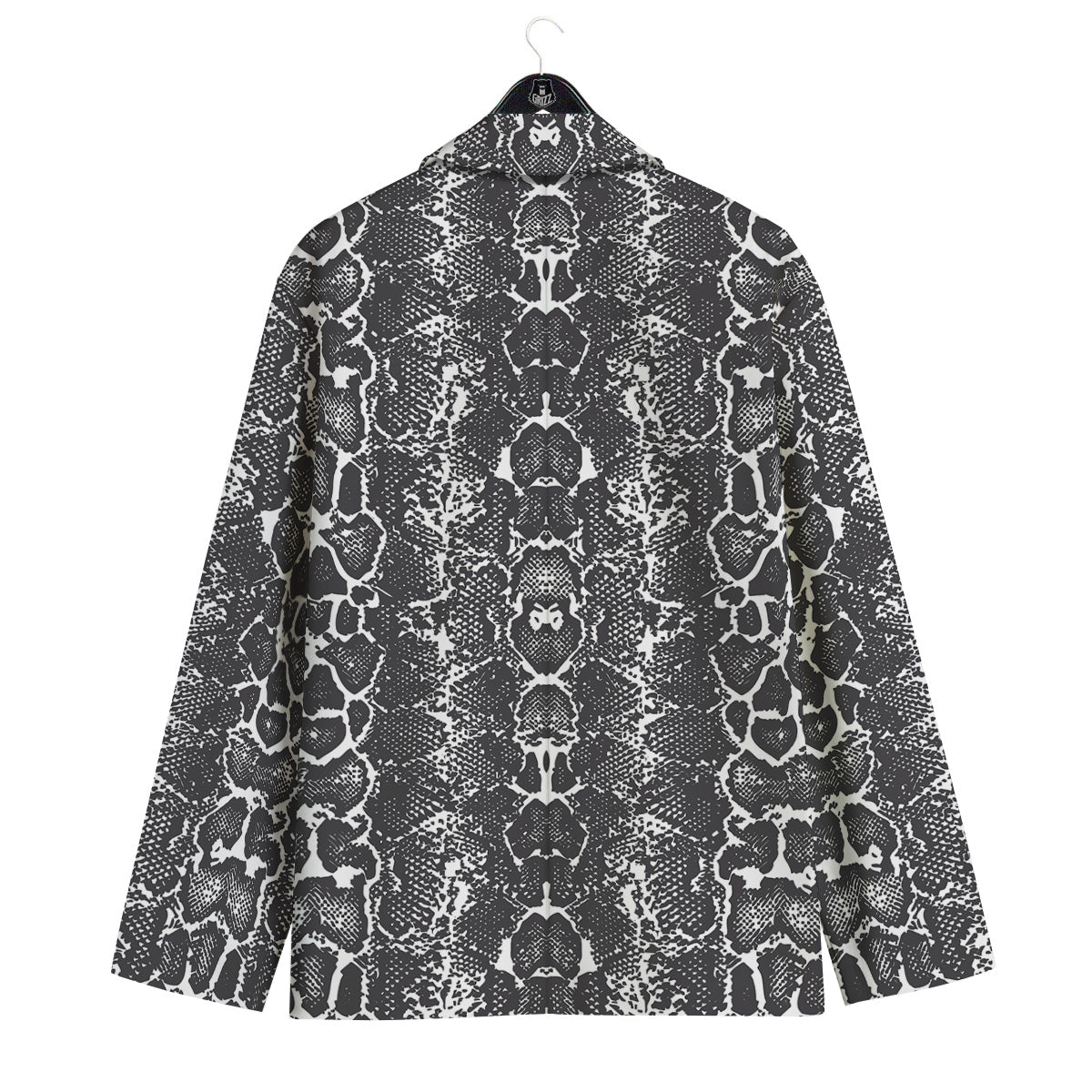 Snakeskin Black Print Men's Sport Coat-grizzshop