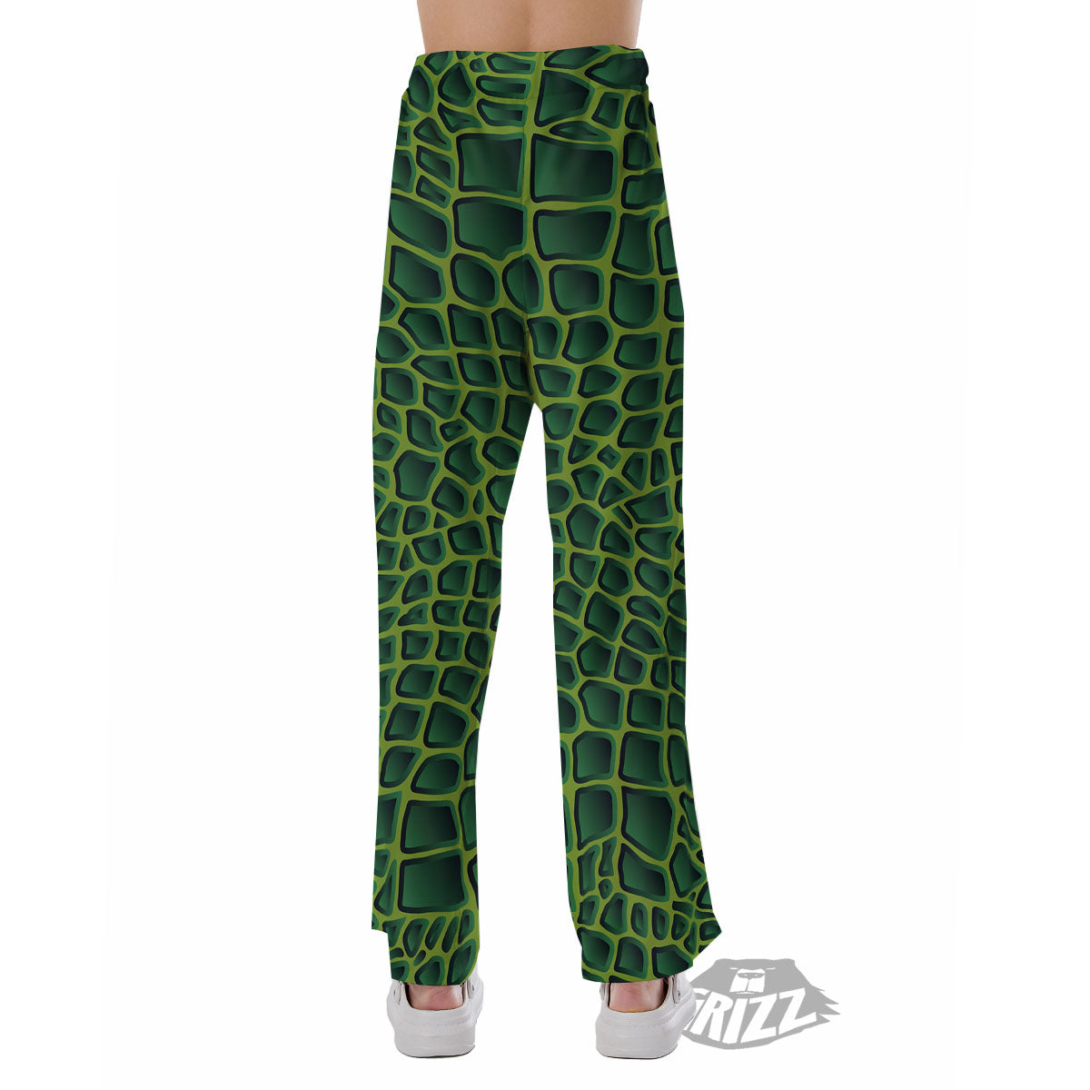 Snakeskin Green Print Pajama Pants-grizzshop