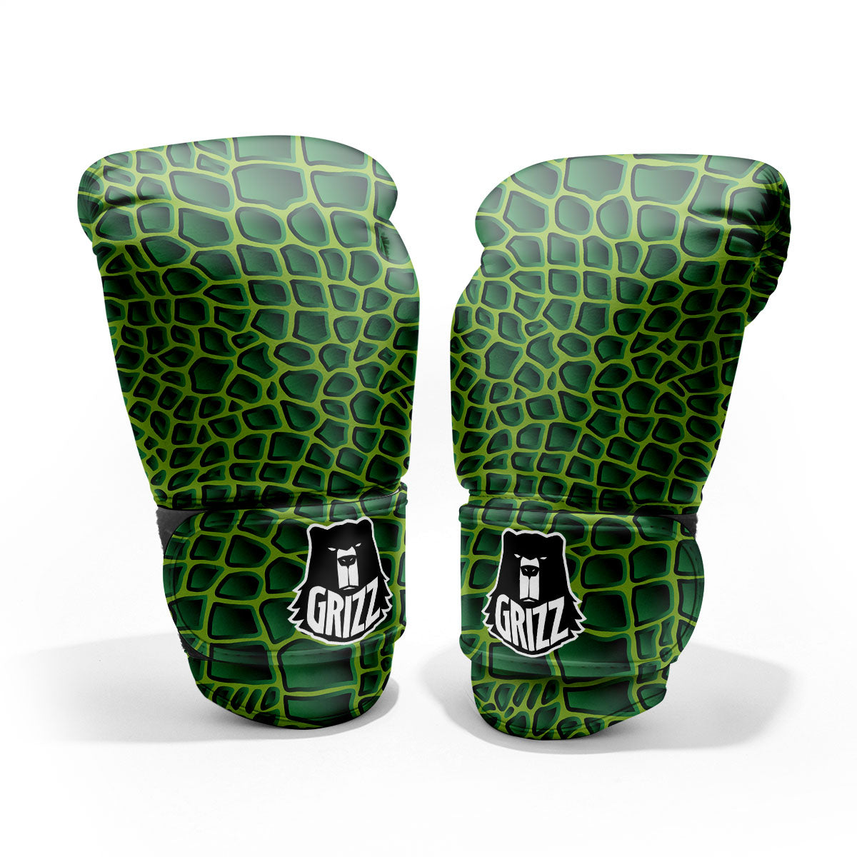 Snakeskin Green Print Pro Boxing Glove