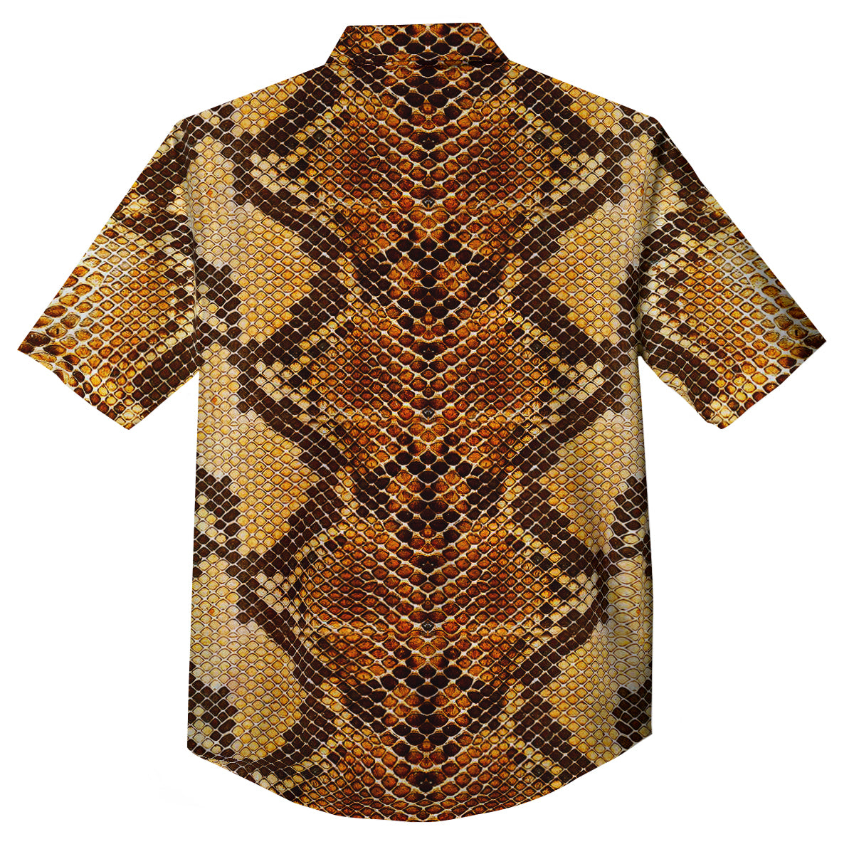 Snakeskin Leathers Print Button Up Shirt-grizzshop