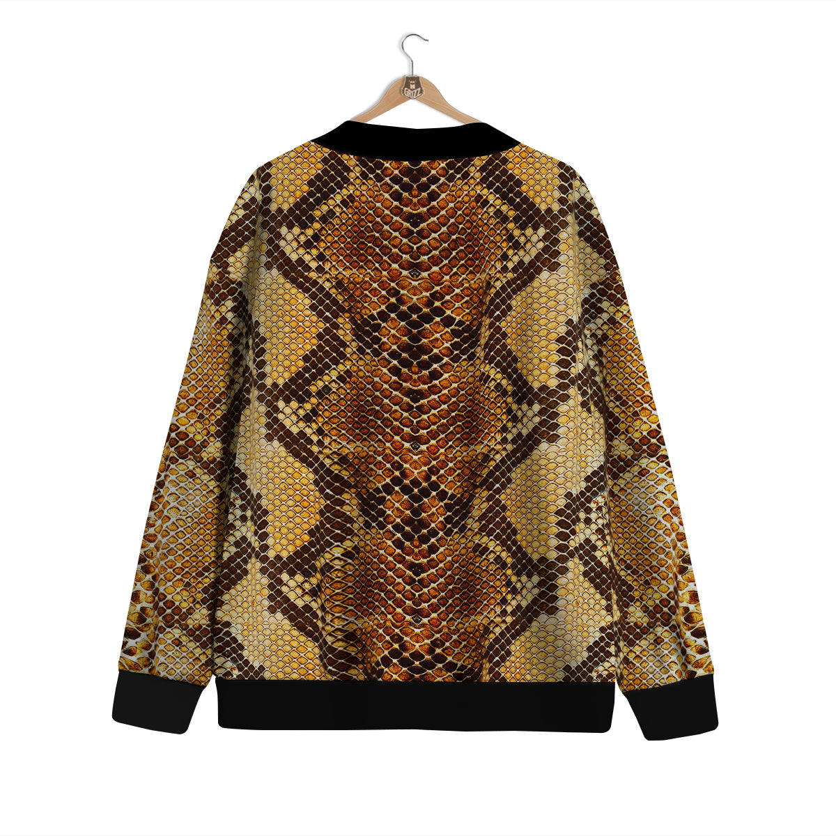 Snakeskin Leathers Print Cardigan-grizzshop