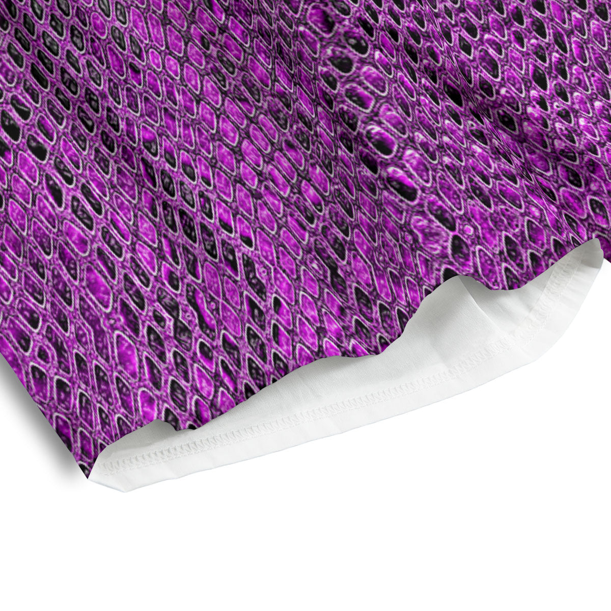 Snakeskin Purple Print Pattern Men's Athletic Shorts