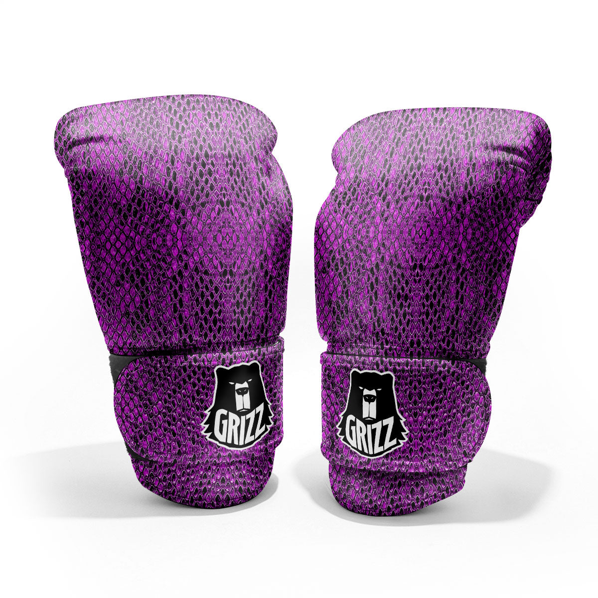 Snakeskin Purple Print Pattern Pro Boxing Glove