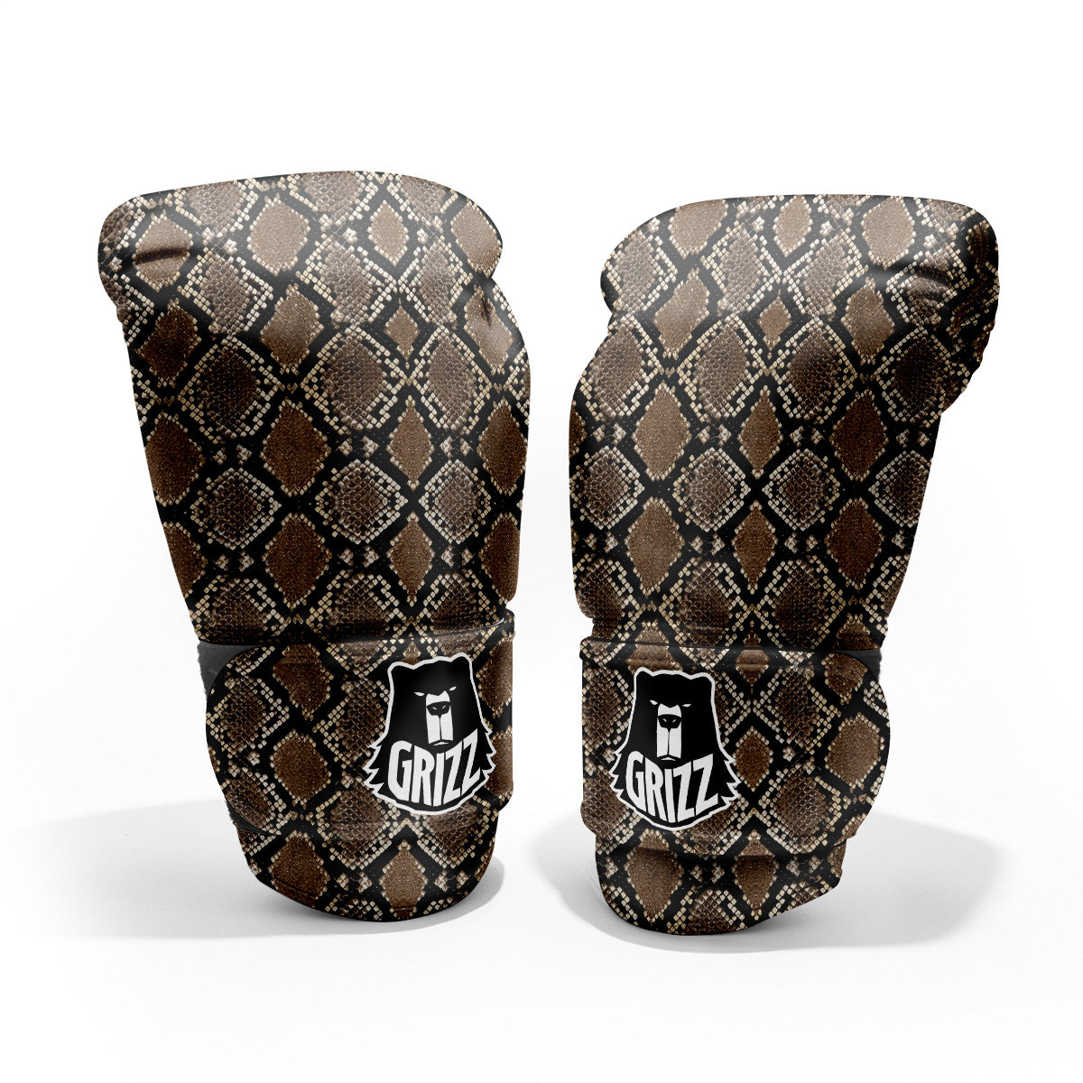 Snakeskin Python Brown Print Pro Boxing Glove