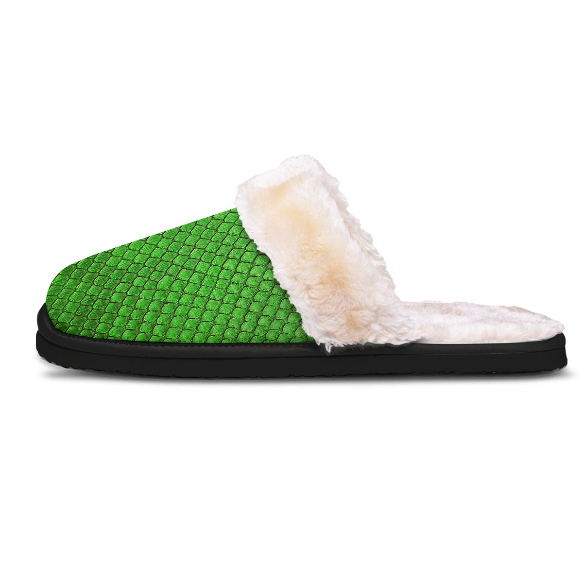 Snakeskin Python Green Print Slippers-grizzshop
