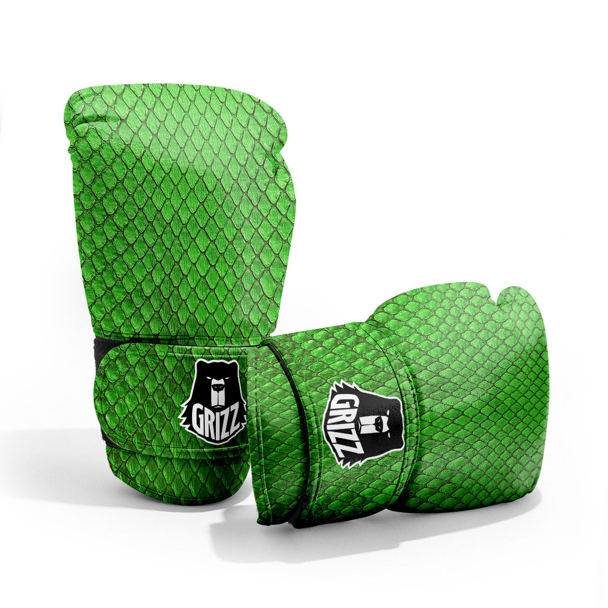 Snakeskin Python Green Print Pro Boxing Glove
