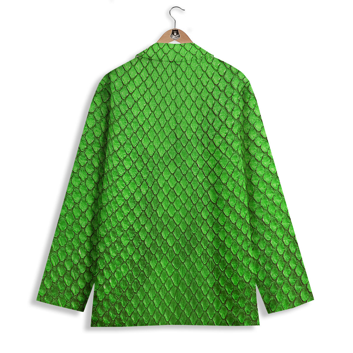 Snakeskin Python Green Print Women's Blazer-grizzshop