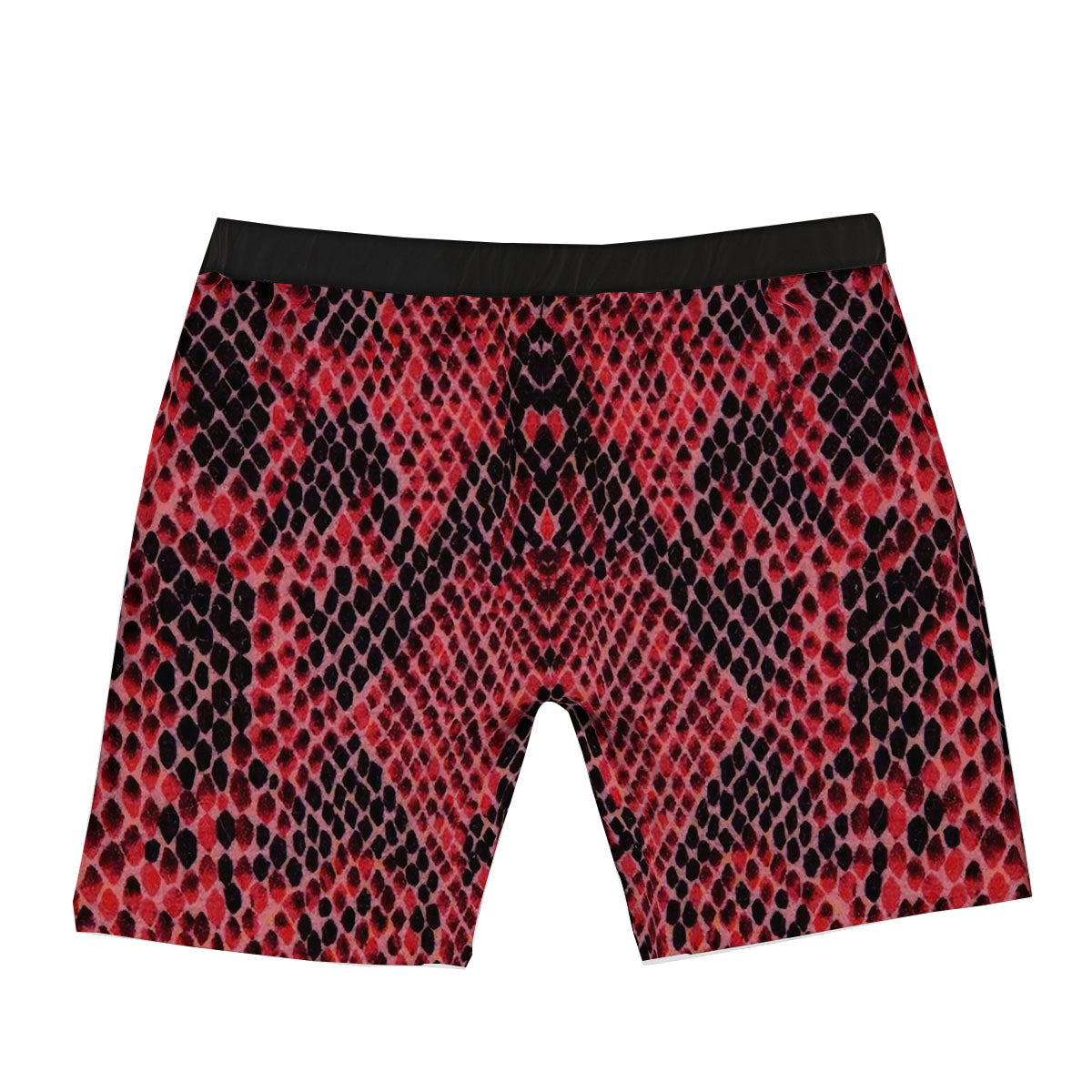 Snakeskin Python Red Print Boxer Briefs-grizzshop