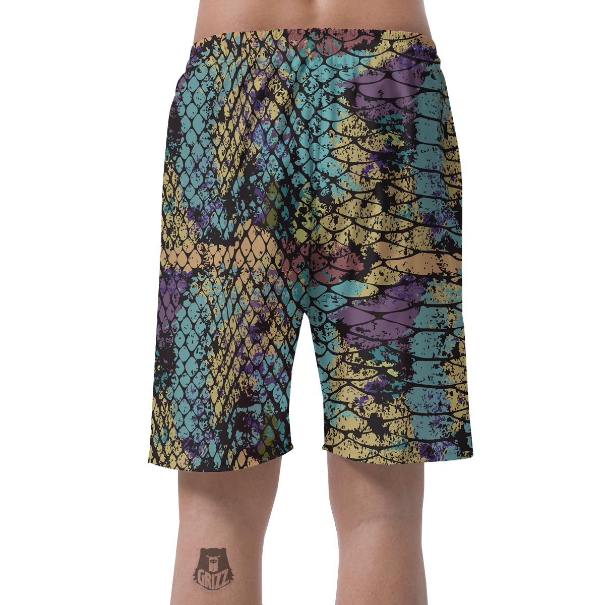 Snakeskin Reptile Men's Shorts-grizzshop