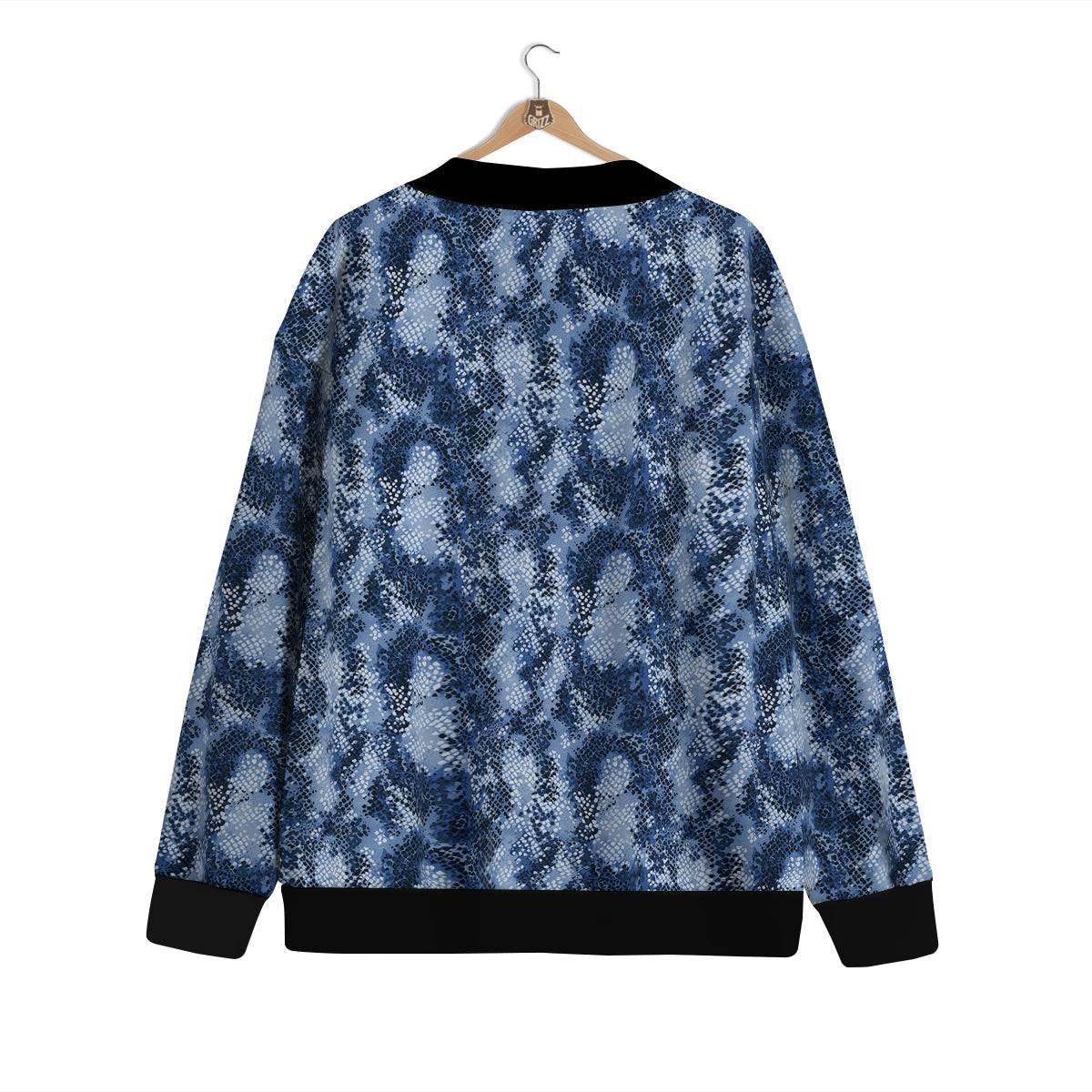 Snakeskin Watercolor Print Pattern Cardigan-grizzshop