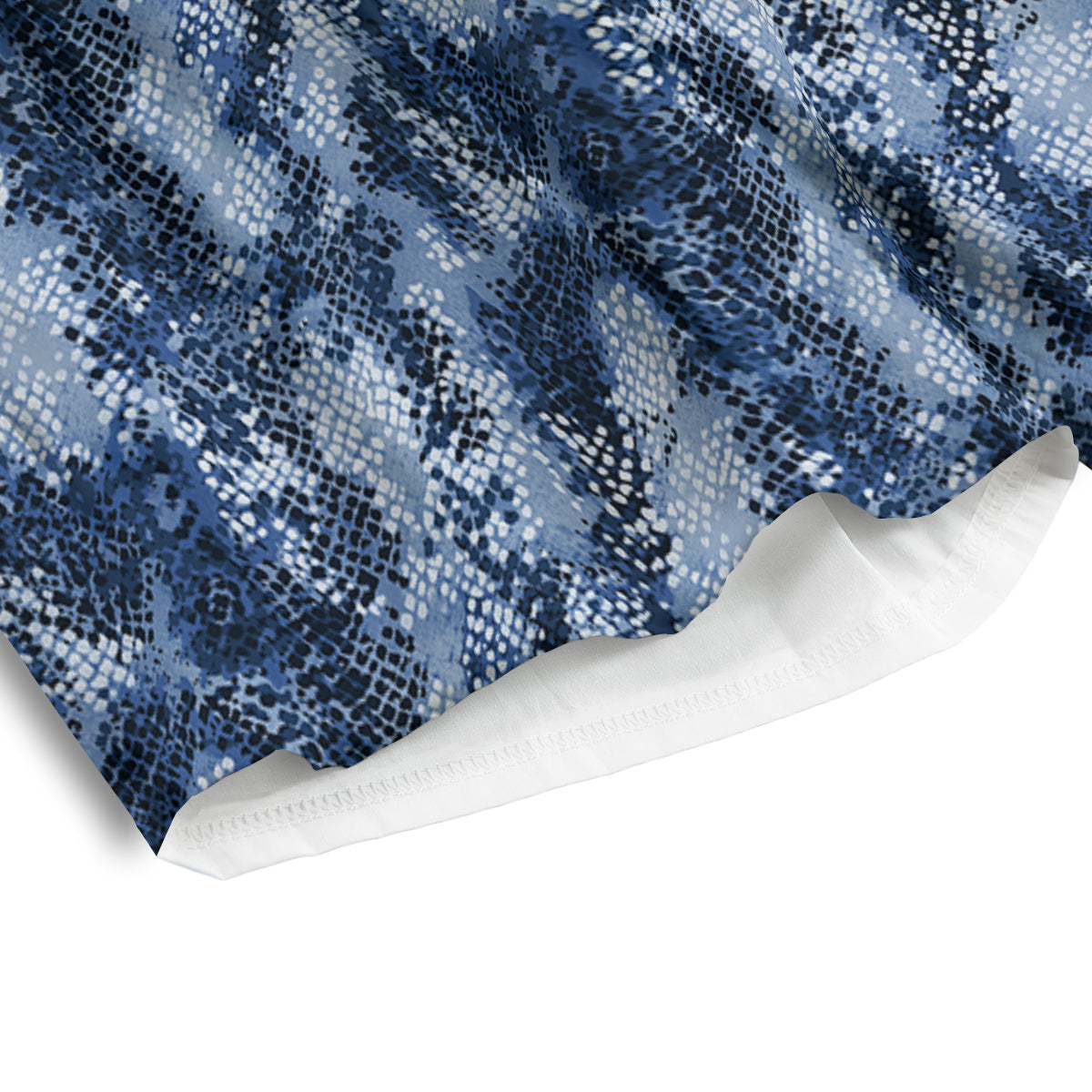 Snakeskin Watercolor Print Pattern Men's Athletic Shorts