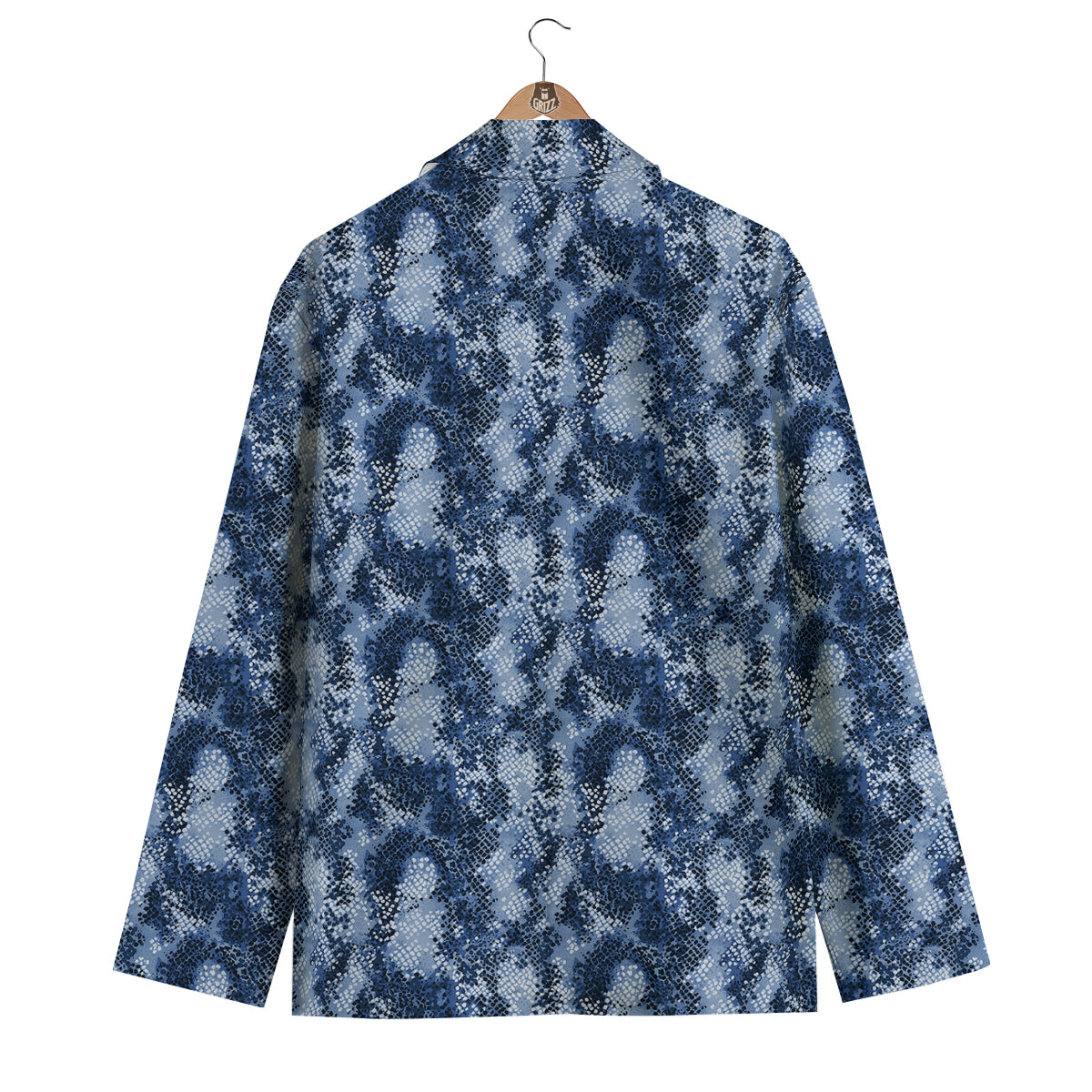 Snakeskin Watercolor Print Pattern Men's Blazer-grizzshop