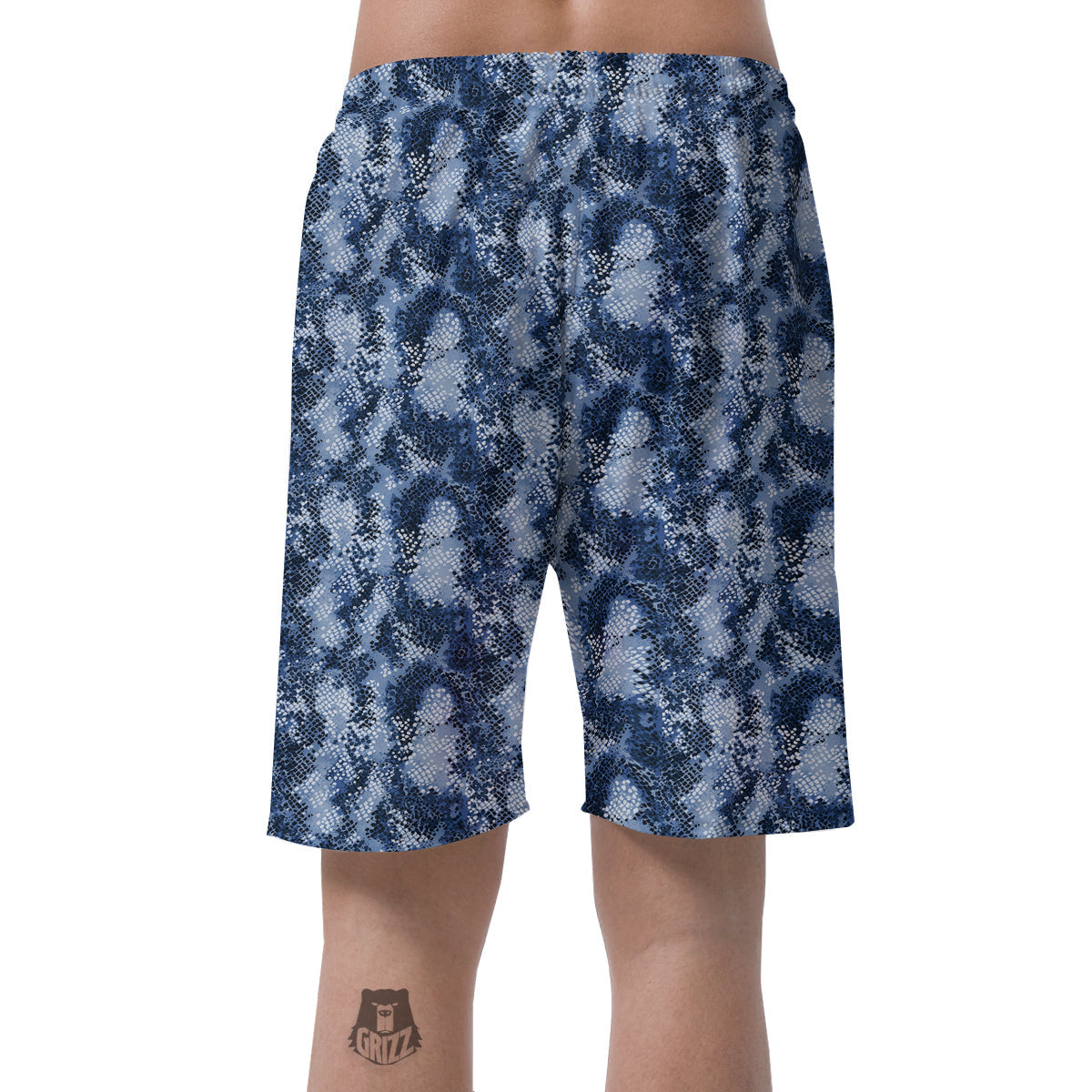 Snakeskin Watercolor Print Pattern Men's Shorts-grizzshop