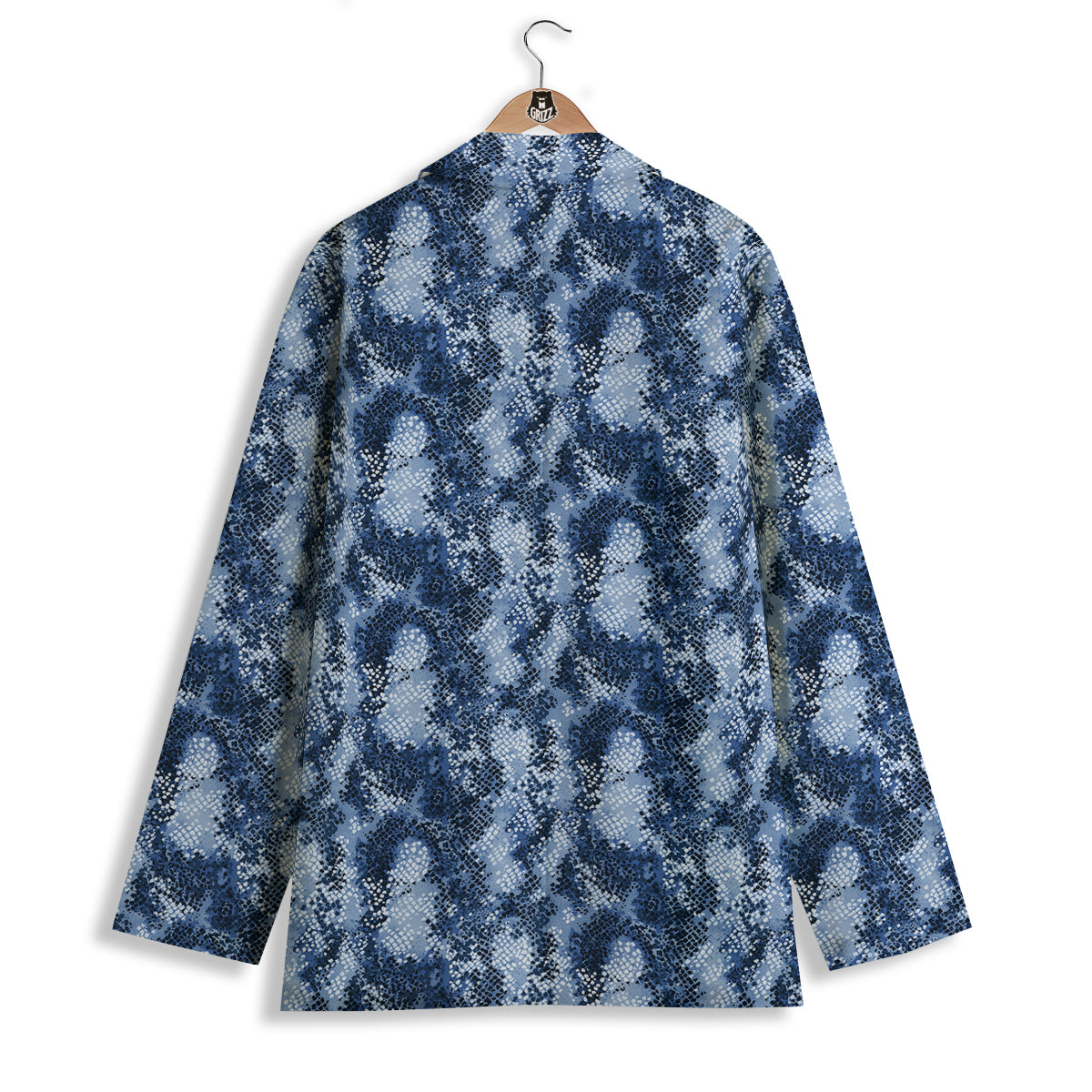 Snakeskin Watercolor Print Pattern Women's Blazer-grizzshop