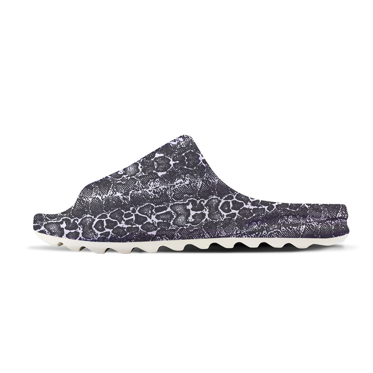 Snakeskin Black Print Sandals-grizzshop