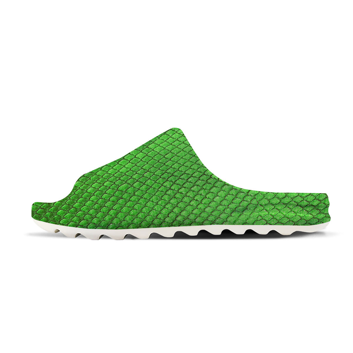 Snakeskin Python Green Print Sandals-grizzshop