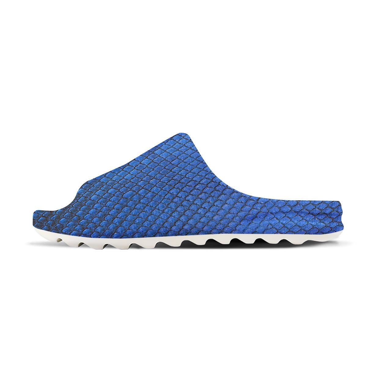 Snakeskin Steel Blue Print Sandals-grizzshop