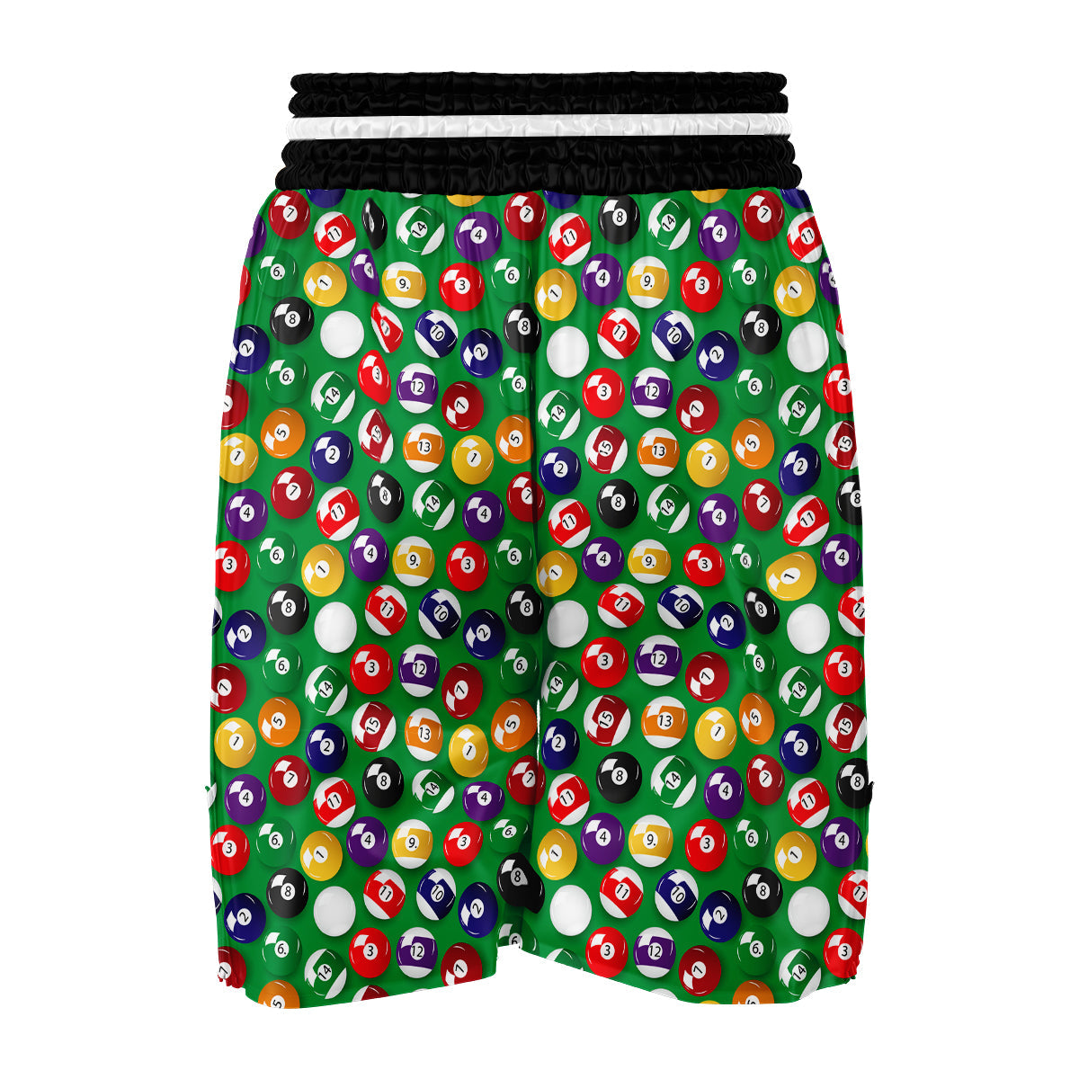 Snooker Ball Print Pattern Boxing Shorts-grizzshop