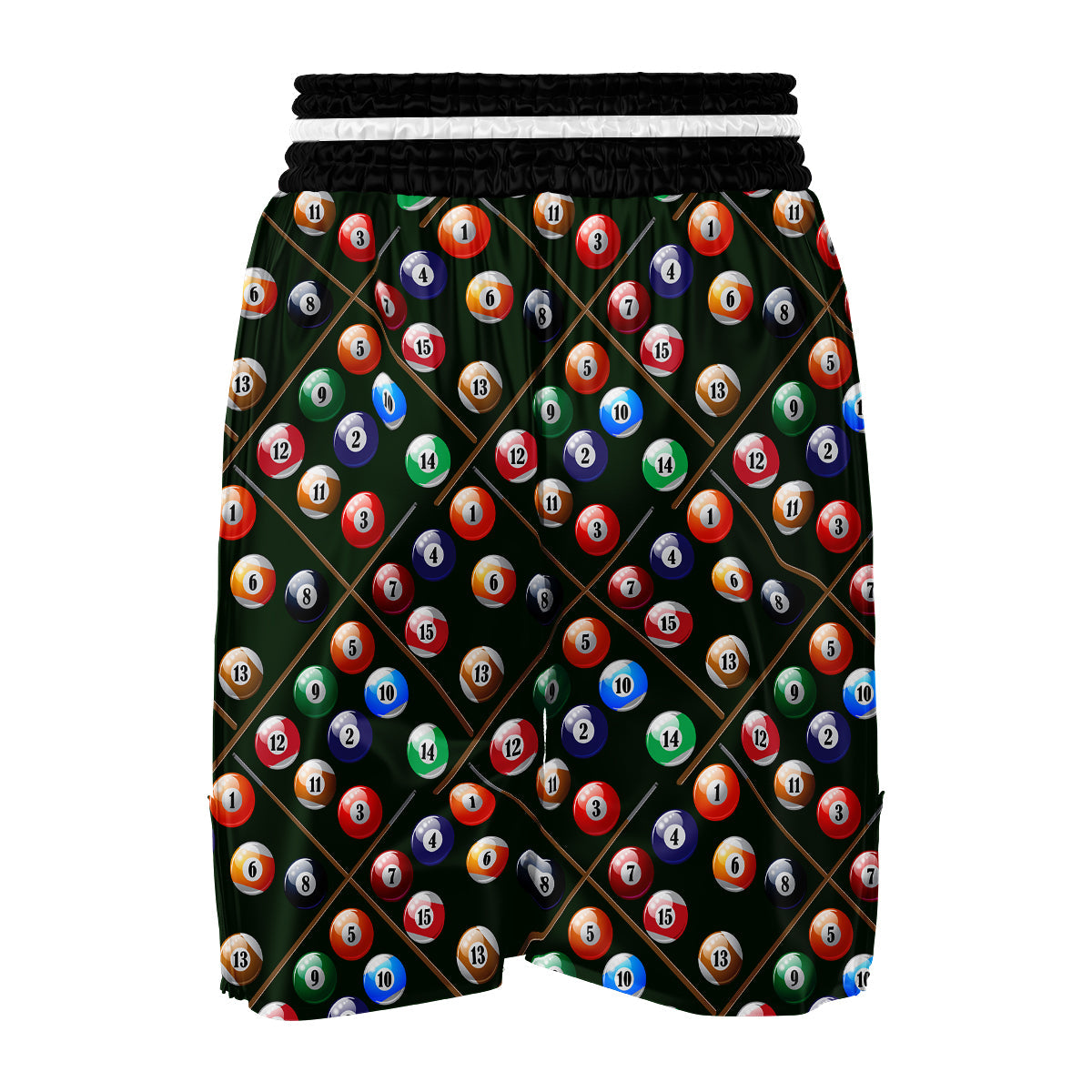 Snooker Cue Print Pattern Boxing Shorts-grizzshop