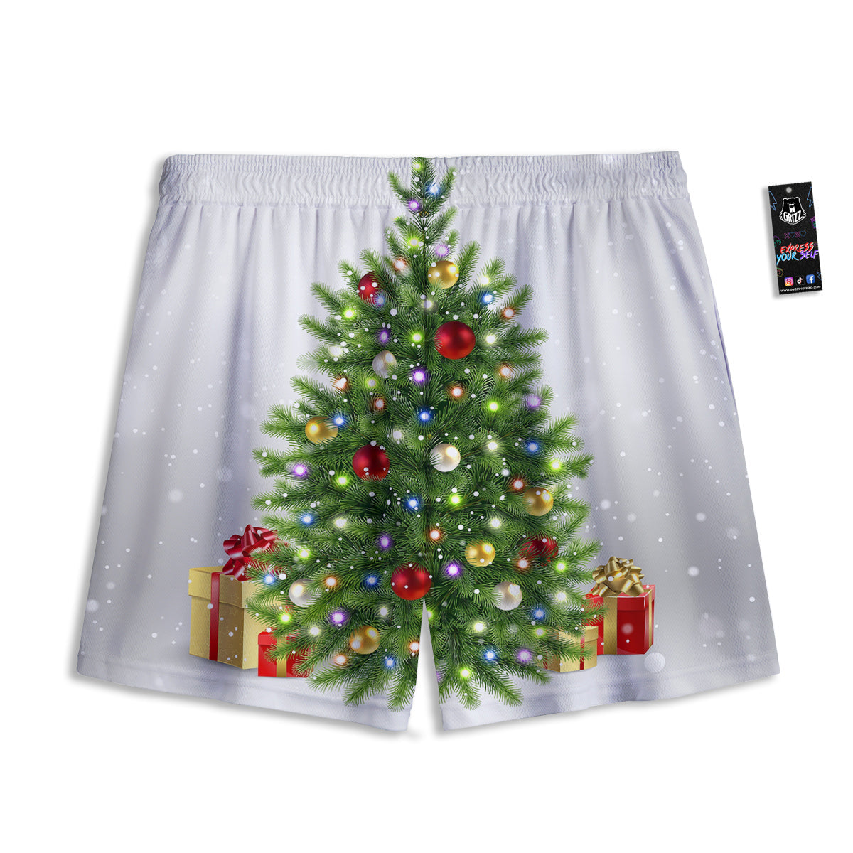 Shamrock Leaf Green Print Pattern Mesh Shorts