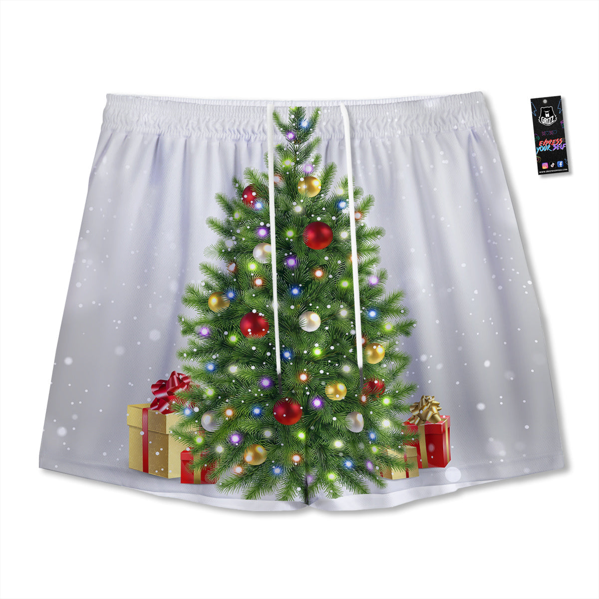 Shamrock Leaf Green Print Pattern Mesh Shorts