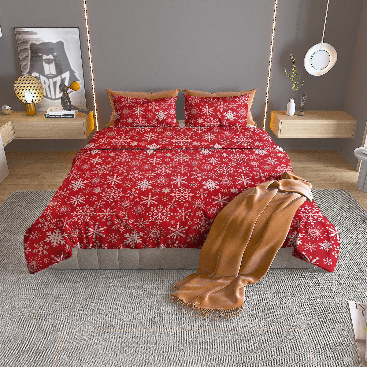 Shark Cute White Print Pattern Duvet Cover Bedding Set
