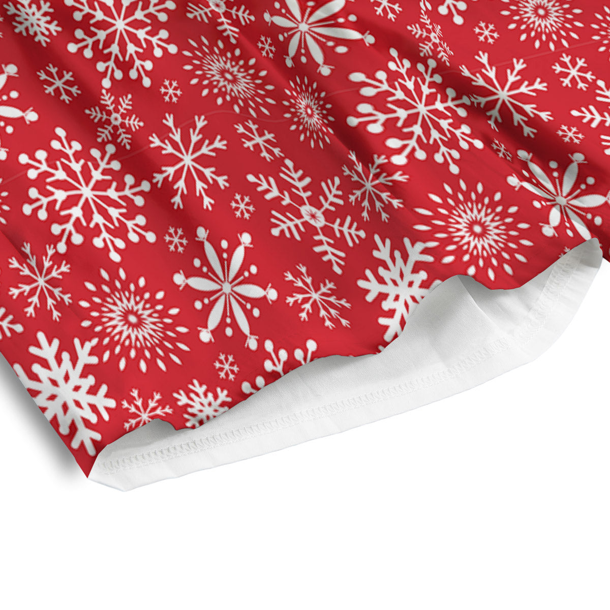 Snowflake Christmas Print Men's Athletic Shorts