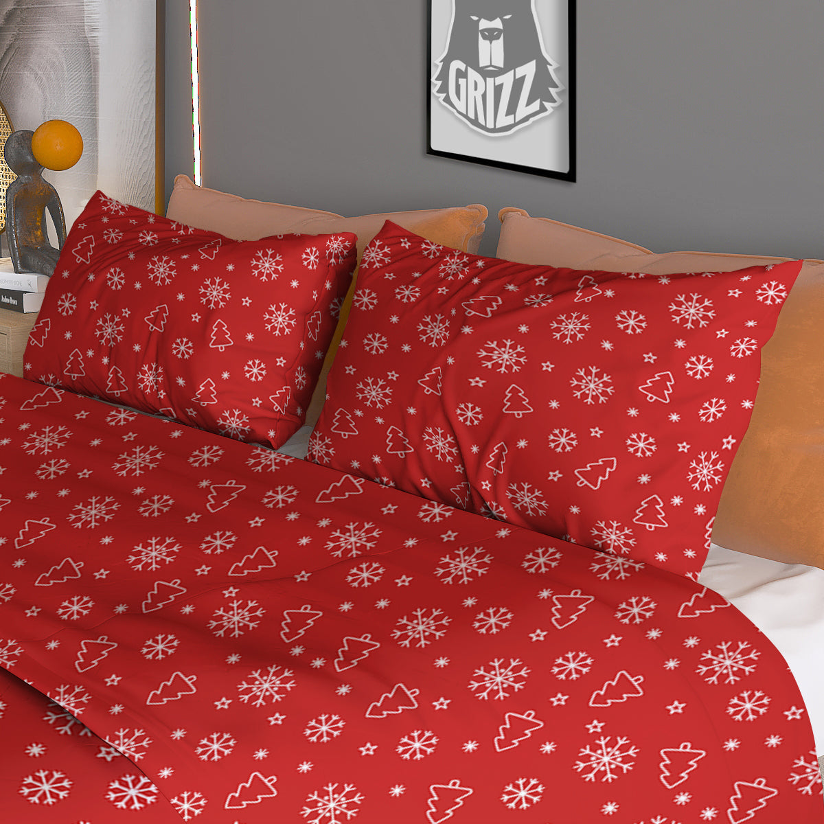 Shark Doodle Print Pattern Duvet Cover Bedding Set