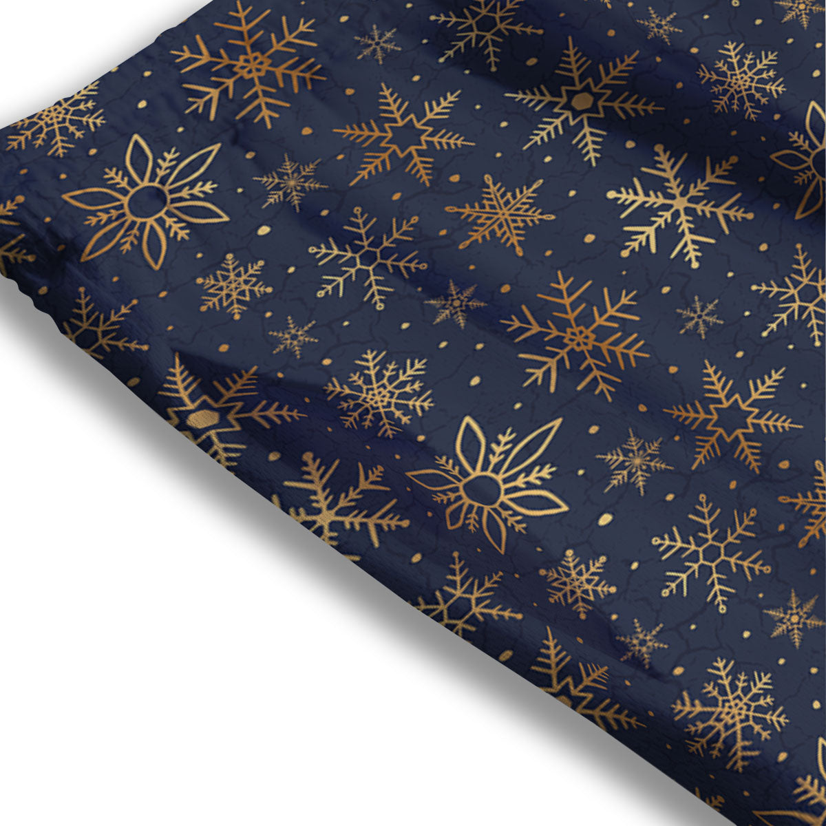 Snowflake Golden Print Mesh Shorts