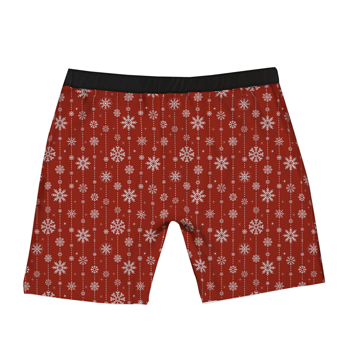 Snowflakes Merry Christmas Print Pattern Boxer Briefs-grizzshop