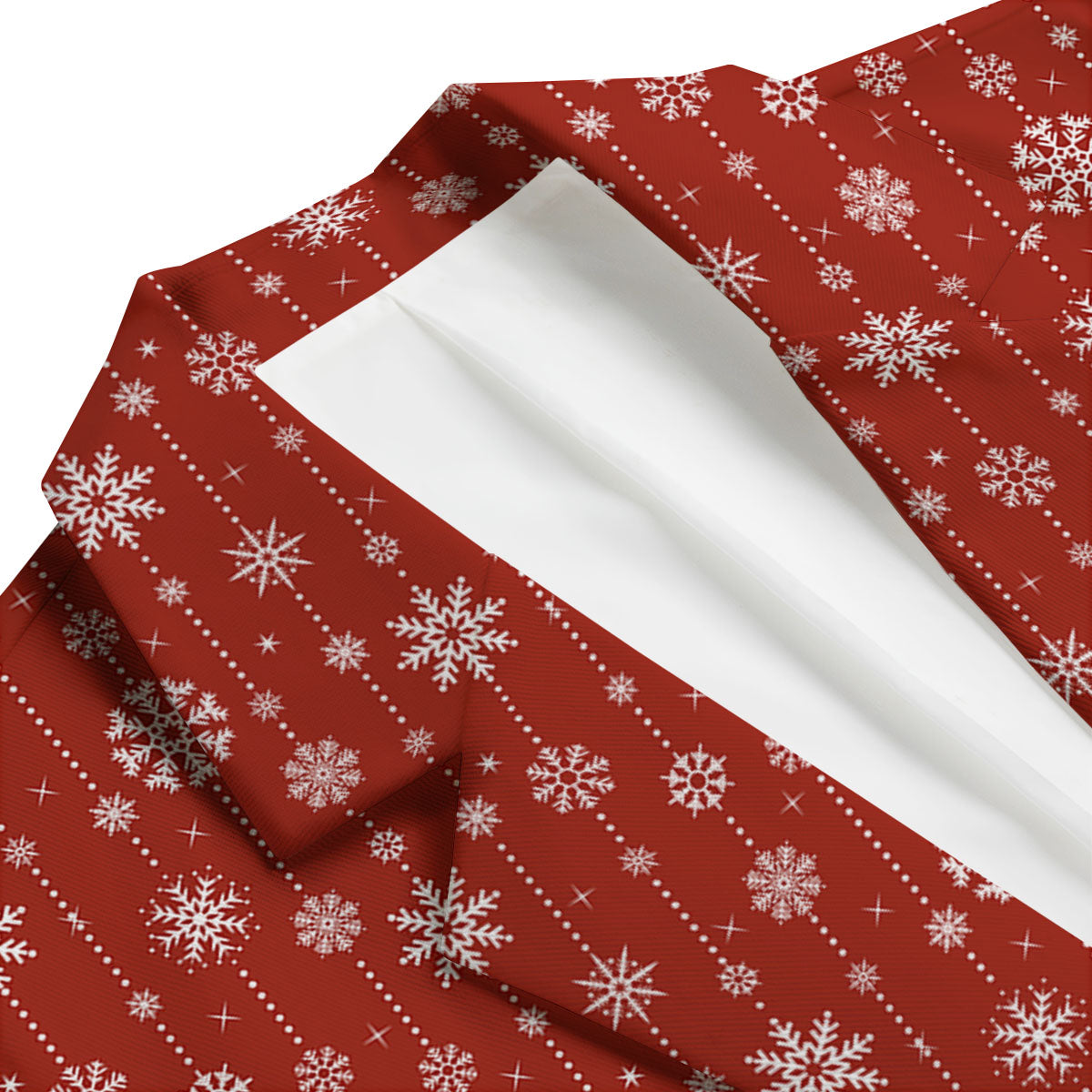 Snowflakes Merry Christmas Print Pattern Men's Blazer-grizzshop