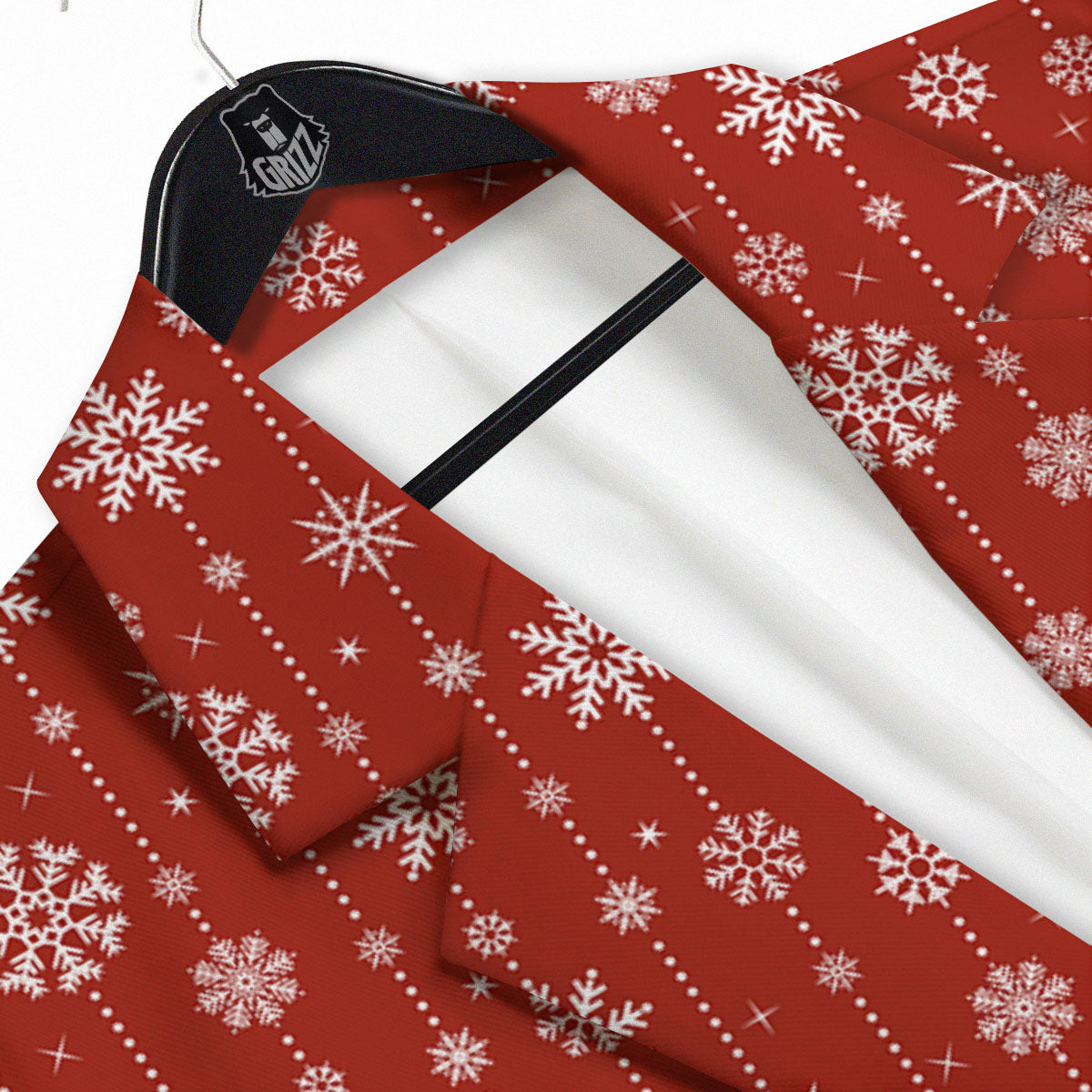 Snowflakes Merry Christmas Print Pattern Men's Sport Coat-grizzshop