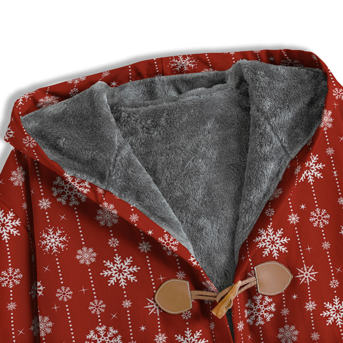 Snowflakes Merry Christmas Print Pattern Men's Windbreaker Jacket-grizzshop