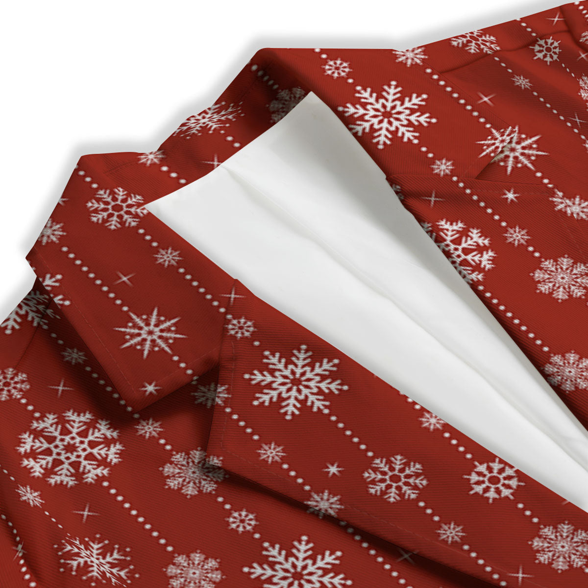 Snowflakes Merry Christmas Print Pattern Women's Blazer-grizzshop