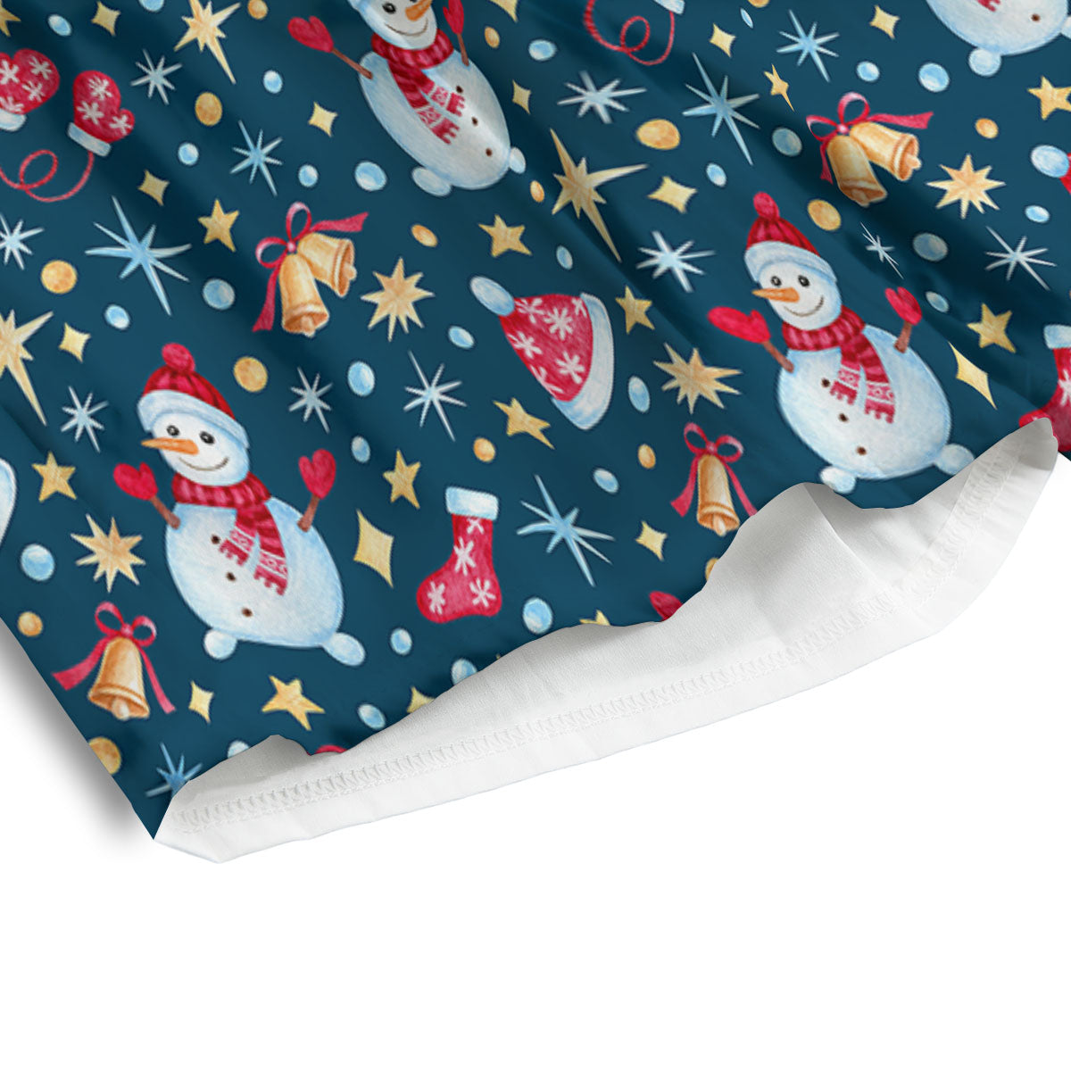 Snowman Christmas Print Pattern Men's Athletic Shorts