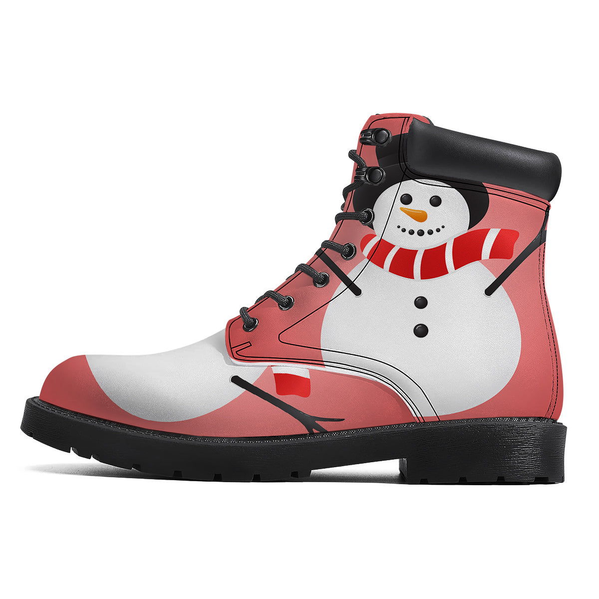 Snowman Cute Print Boots-grizzshop