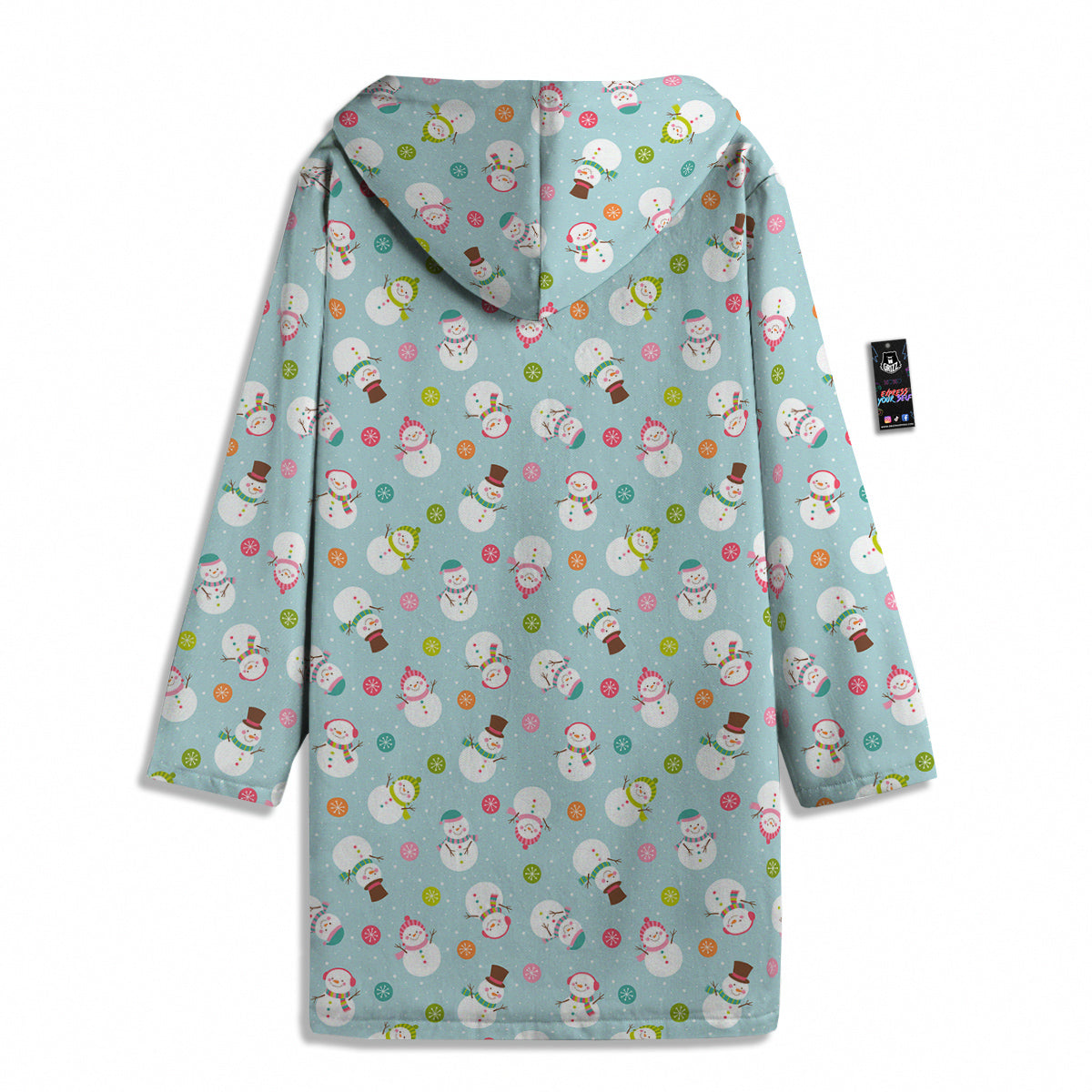 Snowman Cute Print Pattern Men's Windbreaker Jacket-grizzshop