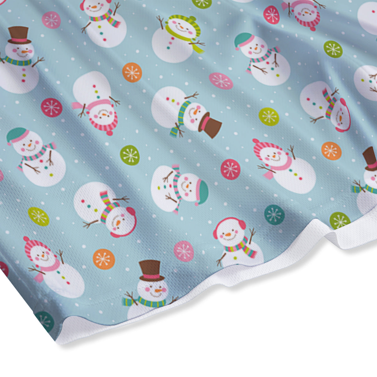 Snowman Cute Print Pattern Mesh Shorts