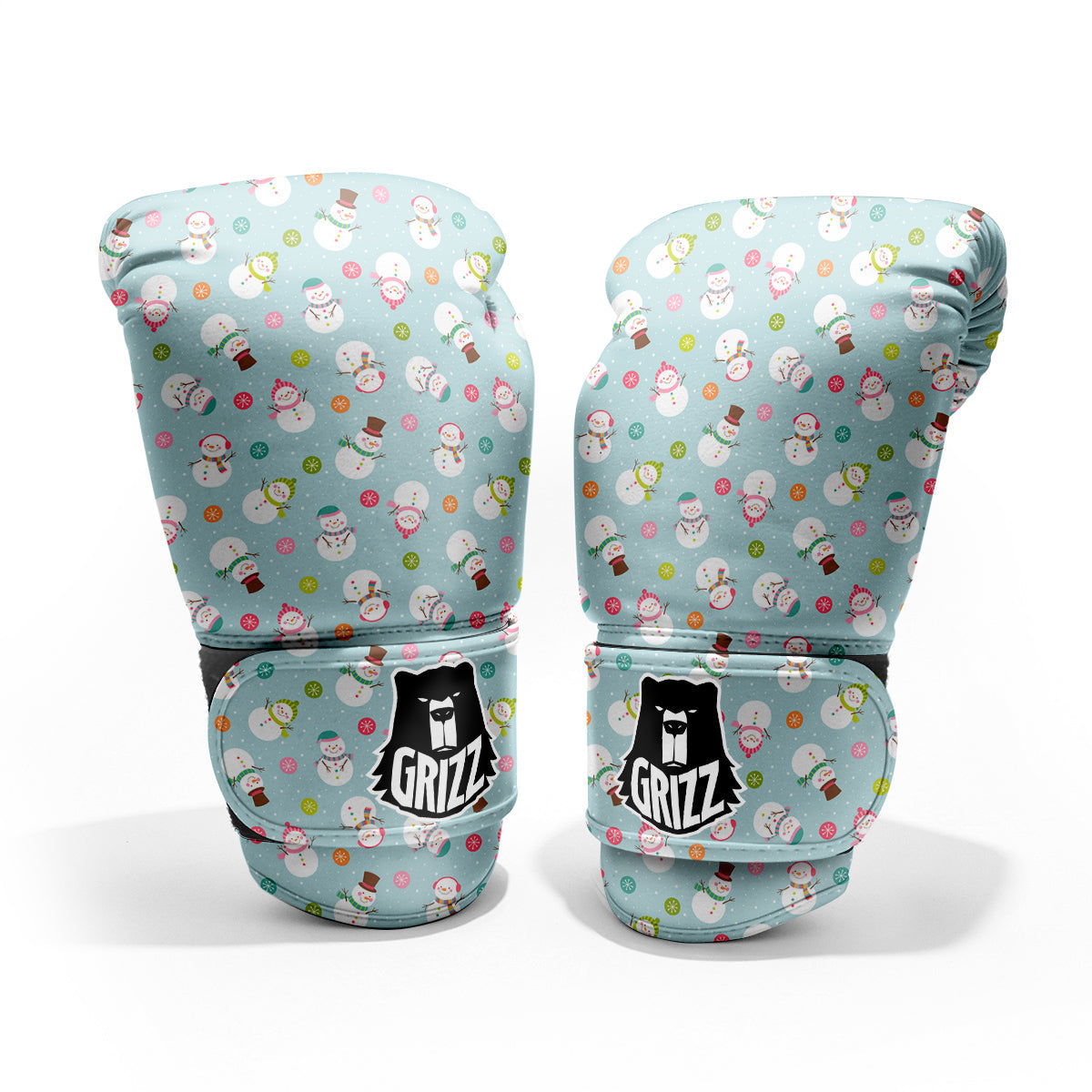 Snowman Cute Print Pattern Pro Boxing Glove